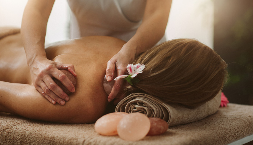 Himalayan salt stone massage
